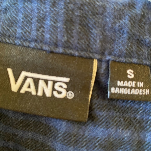 Vans men’s shirt long sleeves navy blue size S - Picture 6 of 7